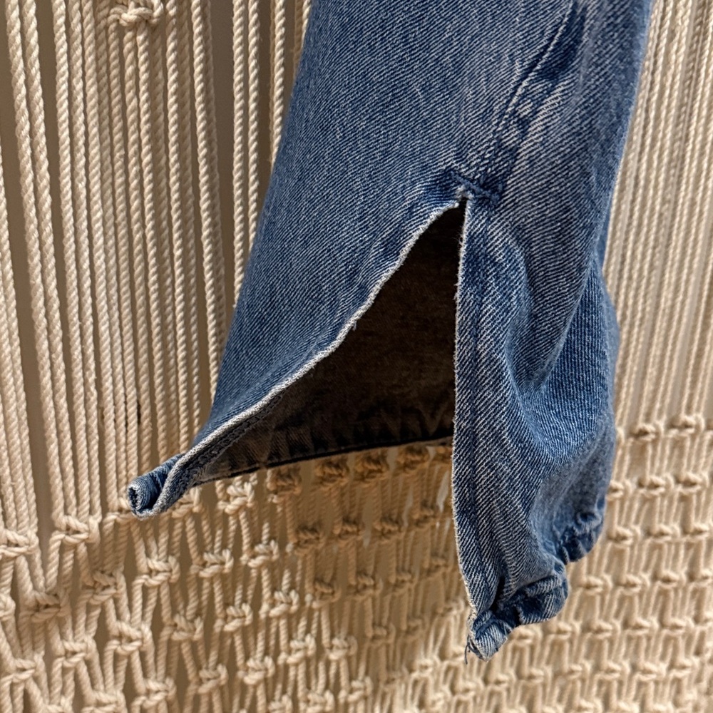 Afends Bella Denim Wide Leg Baggy Jeans in Authentic Blue - Picture 8 of 14